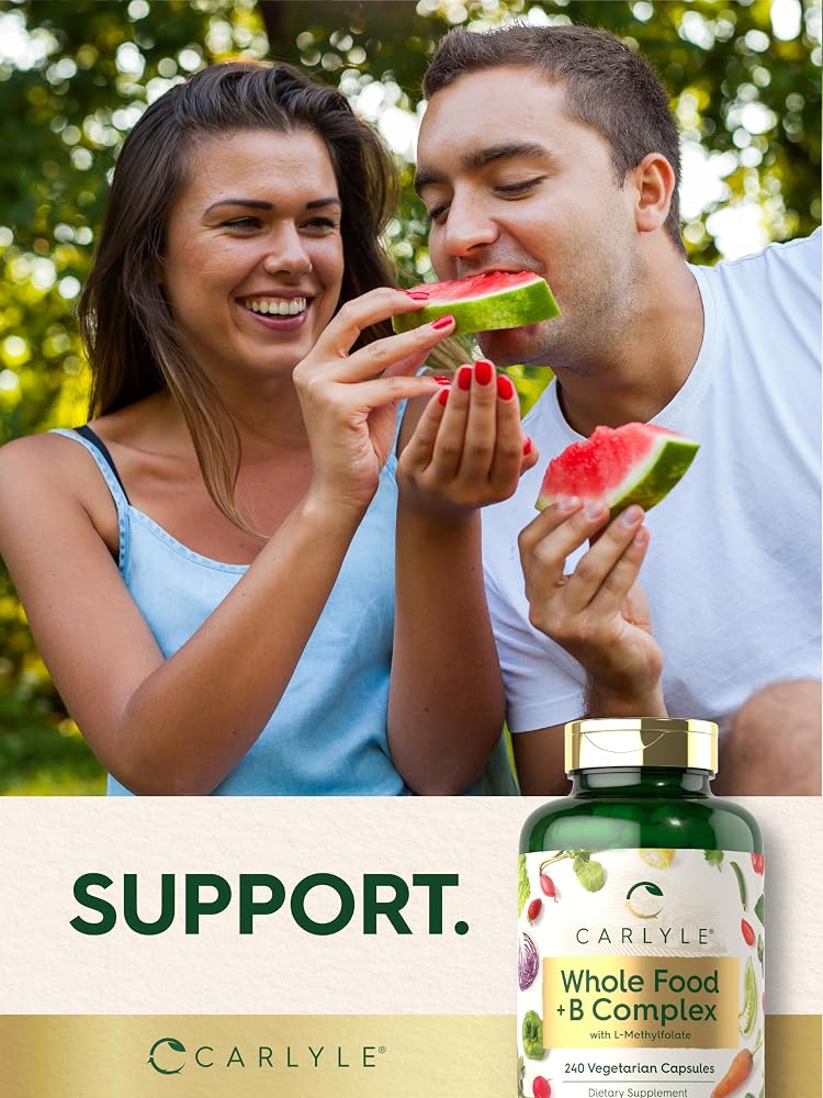 Carlyle Vitamin B Complex Whole Foods Blend - 240 Capsules - image 7