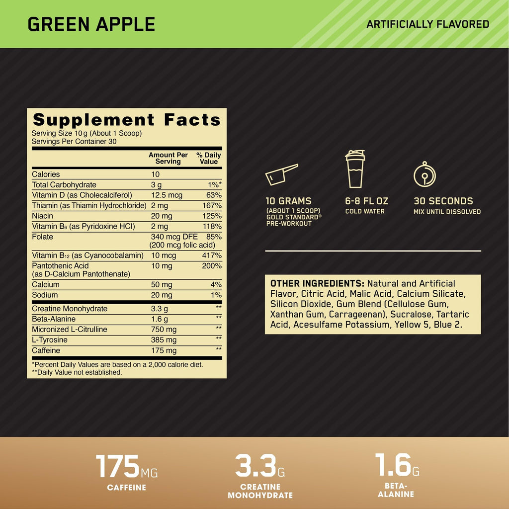 Optimum Nutrition Gold Standard Pre Workout with Creatine