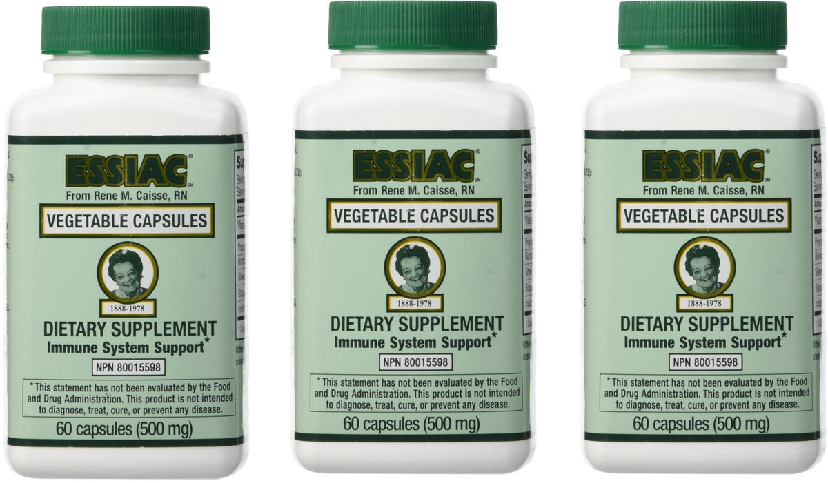 Essiac Herbal Extract Vegetarian Capsules - 180 Capsules