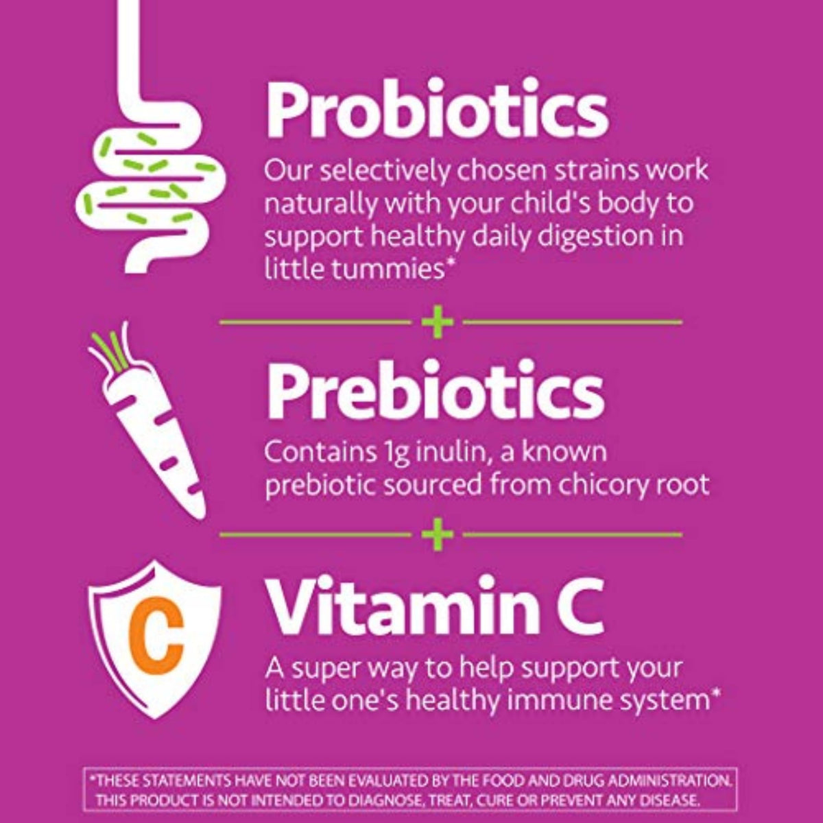 up4 Kids Probiotic Gummies with Prebiotics & Vitamin C - 30 Gummies - image 3