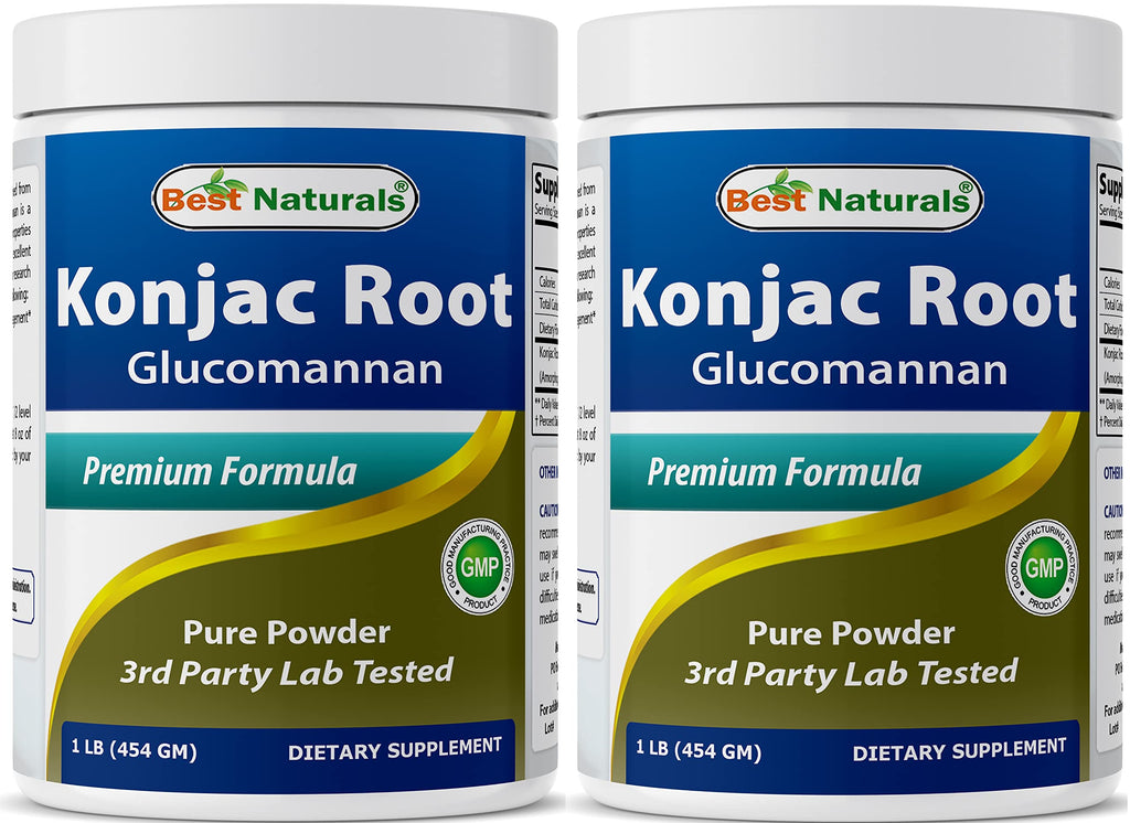 Best Naturals Konjac Glucomannan Root Powder 2000 mg - 2 Pound
