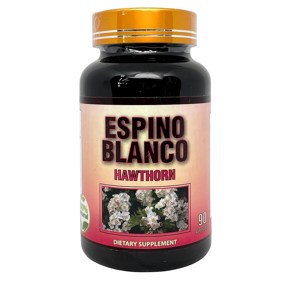 Productos El Colibri Espino Blanco Hawthorn Flower Extract 900mg - 90 Capsules