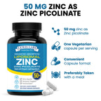 Lewis Labs Zinc Supplement 50mg