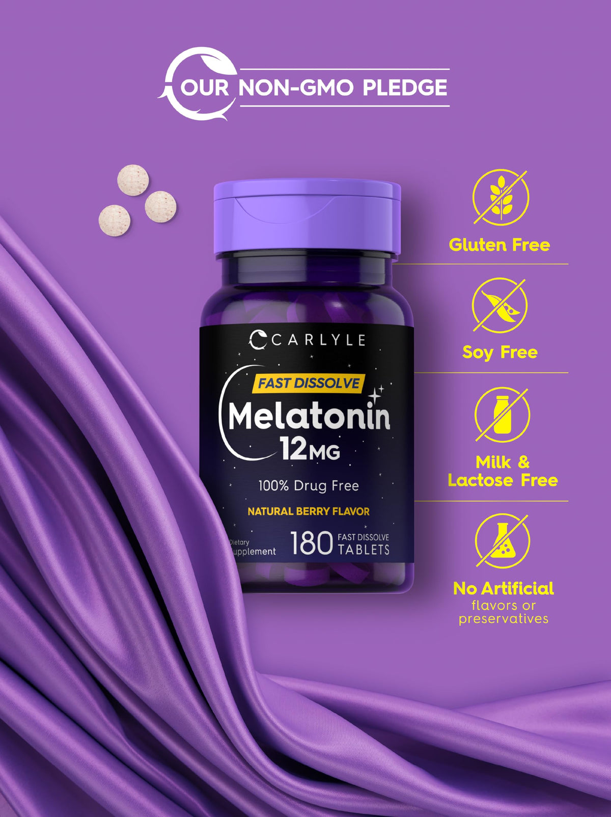 Carlyle Melatonin 12 mg Fast Dissolve
