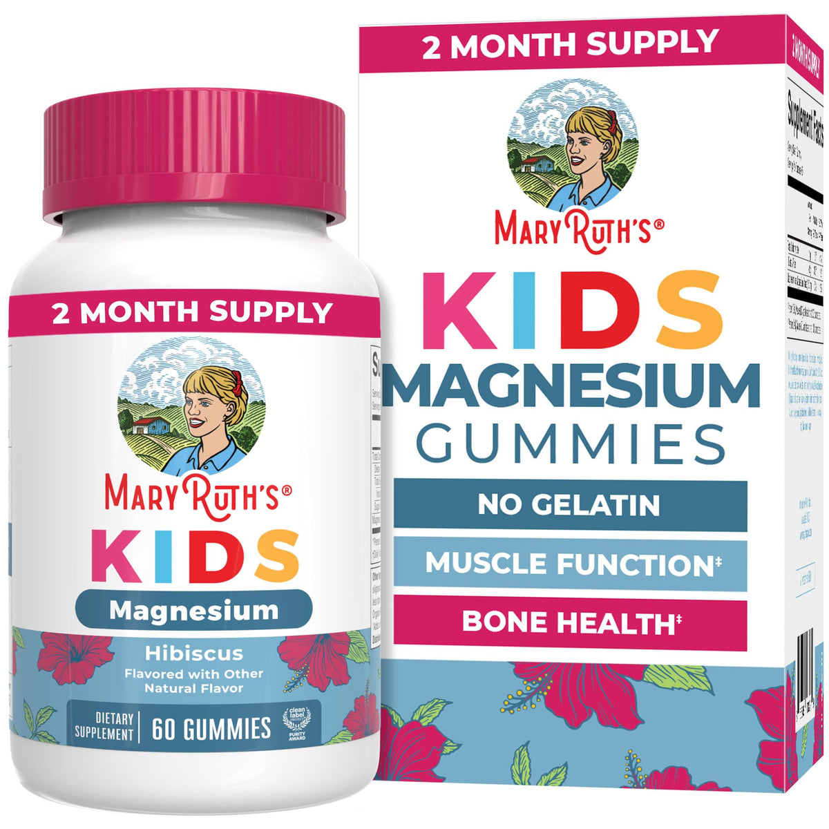 MaryRuth's Kids Magnesium Gummies 50mg - 60 Gummies