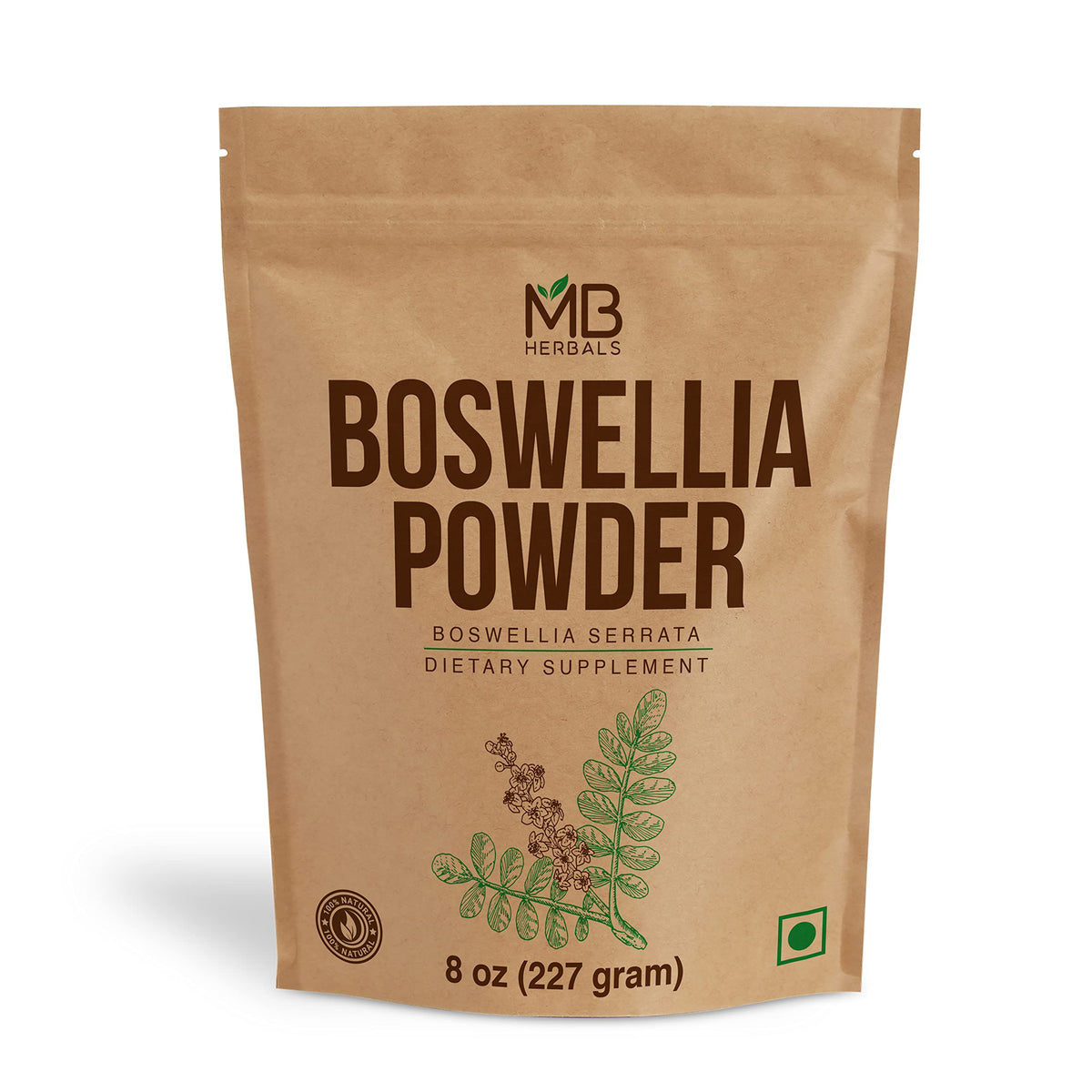 MB Herbals Boswellia Powder Herbal Supplement - 8 oz