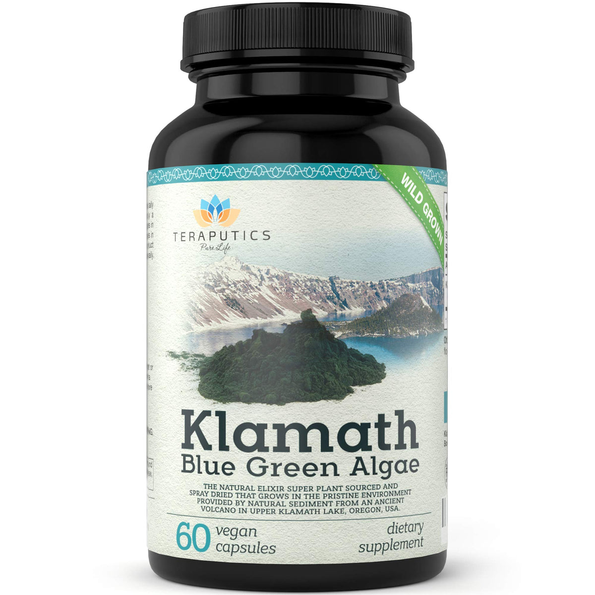 Teraputics Klamath Lake Blue Green Algae Superfood - 60 Vegan Capsules