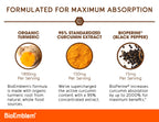 BioEmblem Turmeric Curcumin with BioPerine 95% Curcuminoids - 90 Capsules - image 2