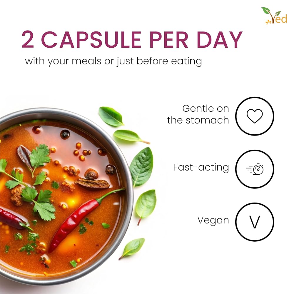 Ved Digestive Enzymes Complex - 90 Vegan Capsules - image 4