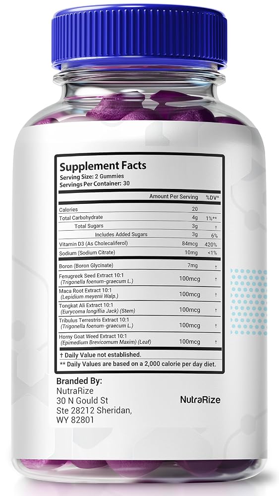 NutraRize Prime Vigor XL Pro Male Gummies - 180 Gummies - image 2