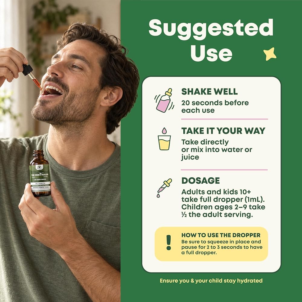 MEGA HEALTH The One Healer Zeolite Detox for Kids & Adults