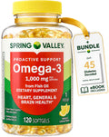 LUAL Omega-3 Fish Oil 1000 mg Heart & Brain Health - 120 Softgels
