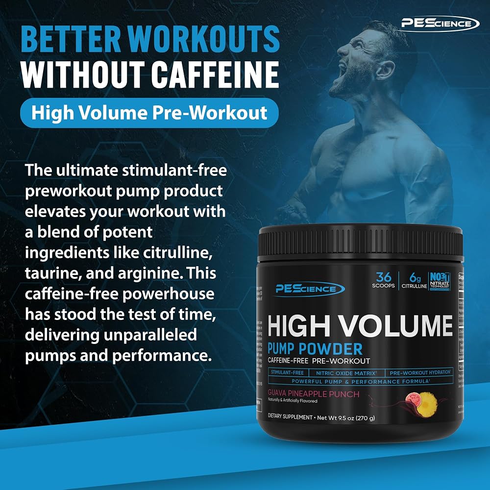 PEScience High Volume Pre-Workout Powder, Guava Pineapple - 36 Scoops - image 2
