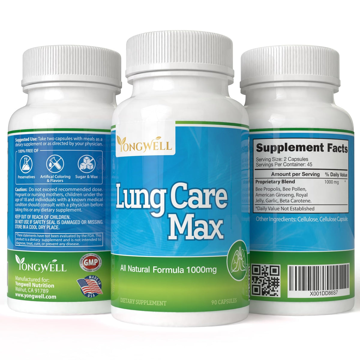 VitaVita Lung Care Max Antioxidant Formula - 90 Capsules - image 5