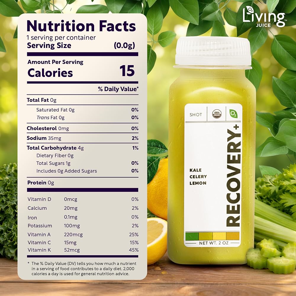 O2 Living Immunity+ Organic Cold Pressed Juice