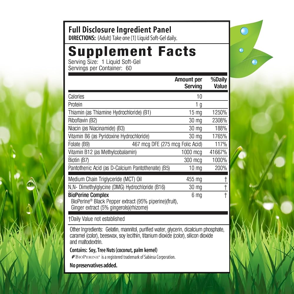 Irwin Naturals Advanced Absorption Mega-B Complex - 60 Softgels - image 2