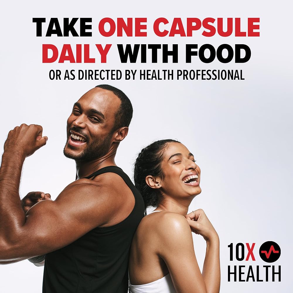 10X Health Zinc 30mg Immune Support - 60 Capsules - image 4