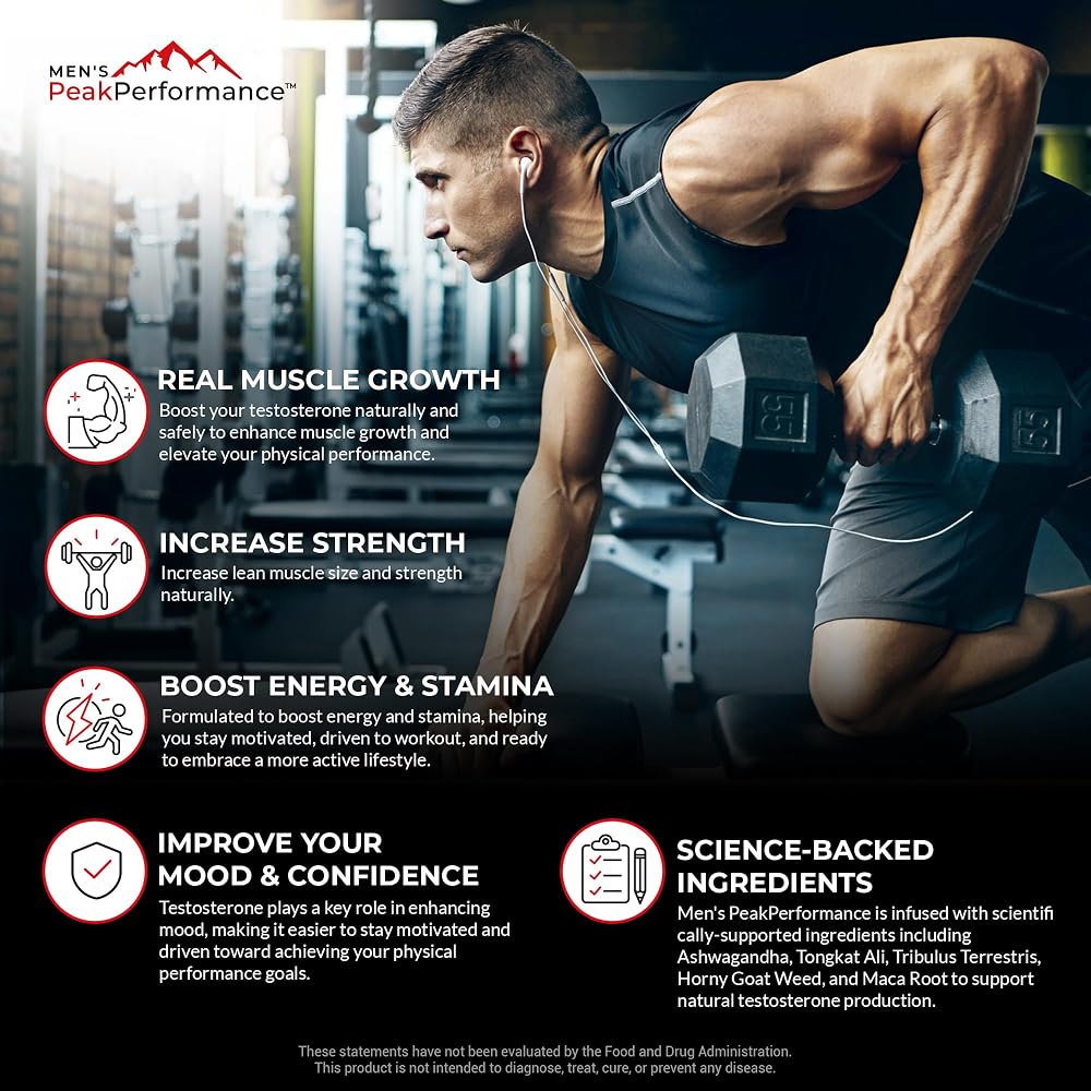 MEN'S PeakPerformance Testosterone Booster - 90 Capsules - image 4