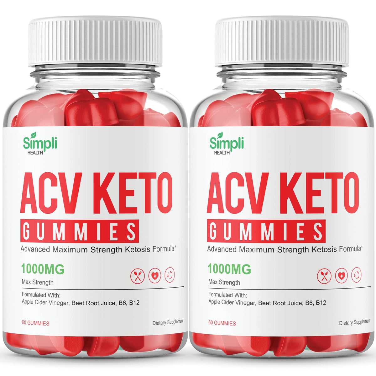 IDEAL PERFORMANCE Simpli ACV Keto Gummies Extra Strength - 120 Gummies