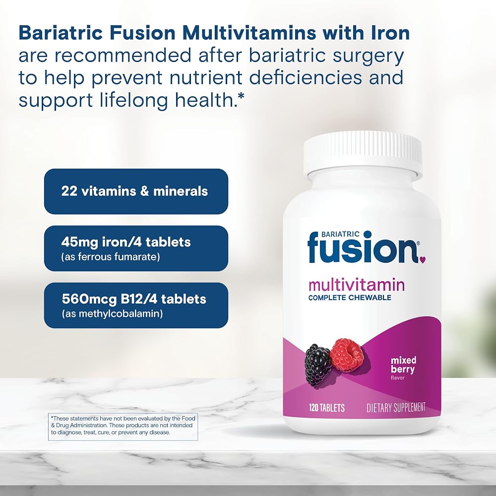 Bariatric Fusion Bariatric Multivitamin Mixed Berry - 120 Tablets - image 5