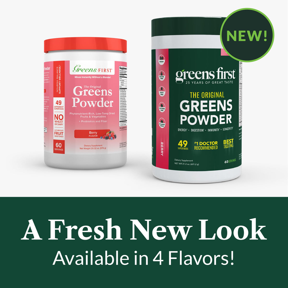 Greens First Original Greens Powder - 49 Superfoods - Organic Fruits