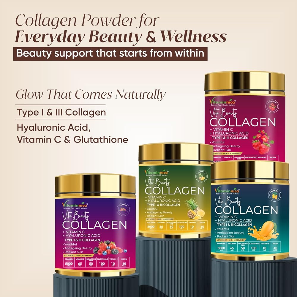 Vitaminnica Vita Beauty Collagen Powder, Berries - 30 Servings - image 2