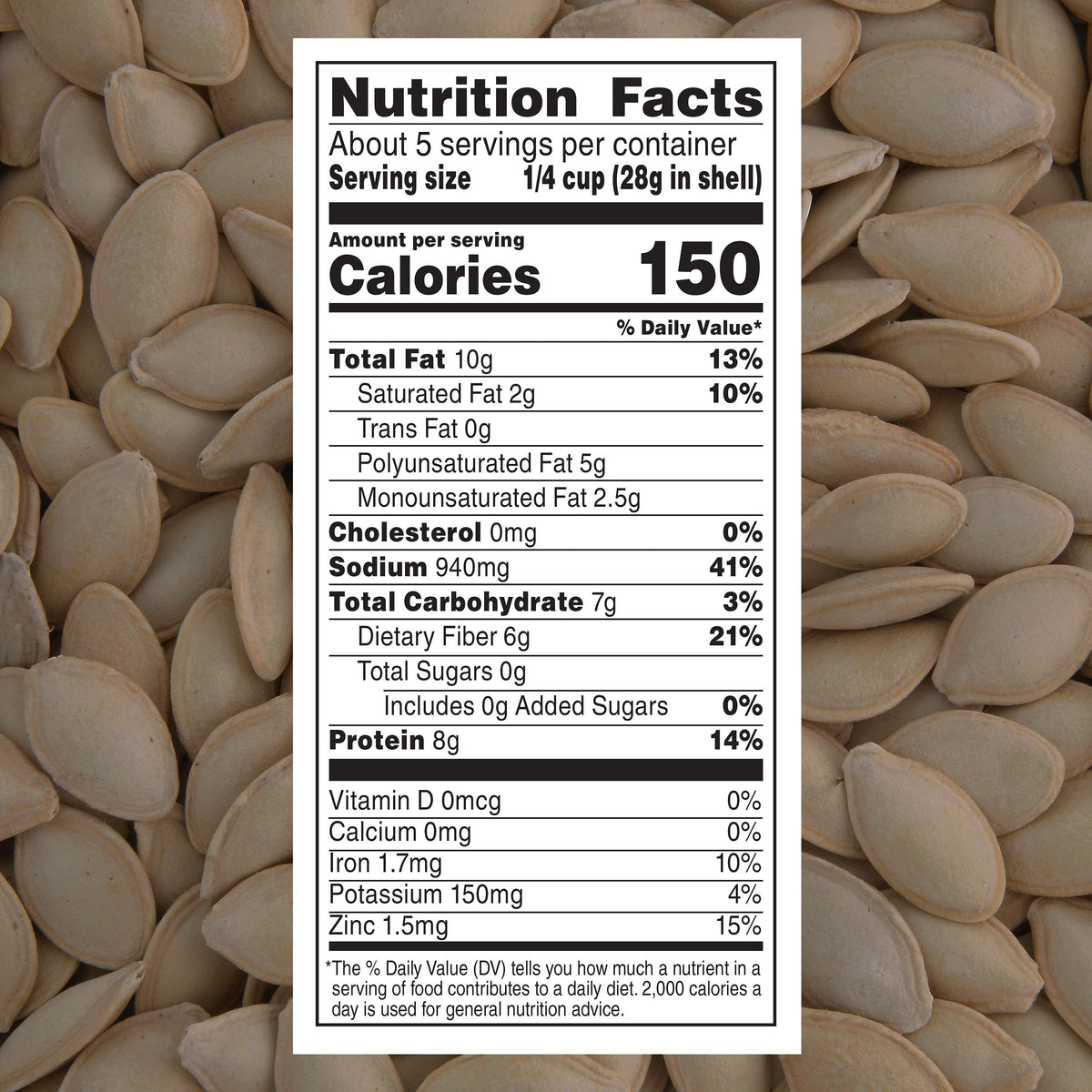David All Natural Pumpkin Seeds, Salted & Roasted - Pack of 12 - image 2