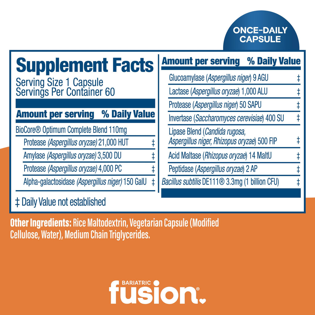 Bariatric Fusion Digestive Support - 60 Capsules - image 4