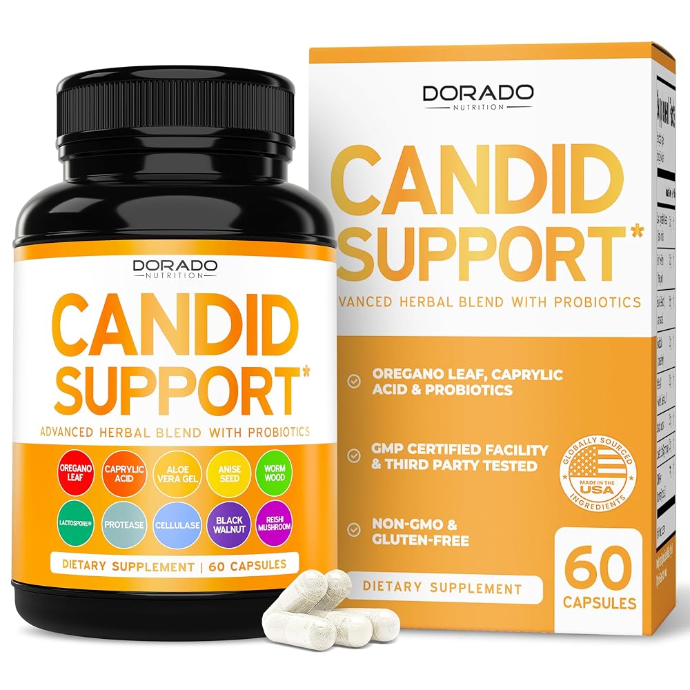 DORADO NUTRITION Candida Cleanse Detox - 60 Capsules