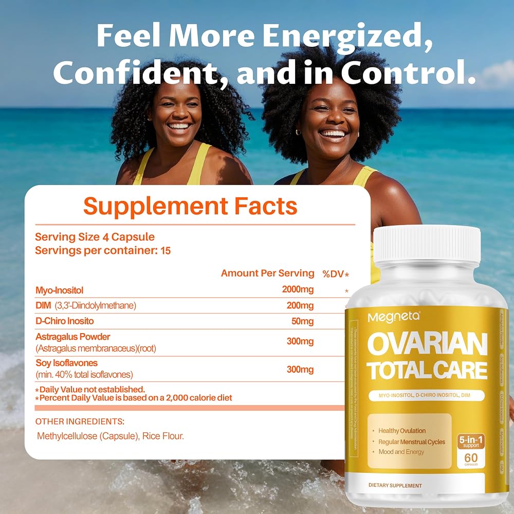 MEGNETA Ovarian Health Support Capsules - 60 Capsules - image 2