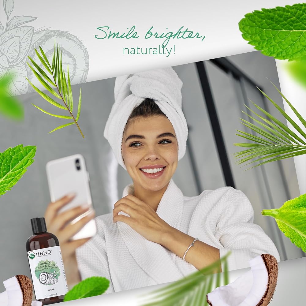 HBNO Swish & Shine Organic MCT + Peppermint Pulling Oil - 8 oz - image 6