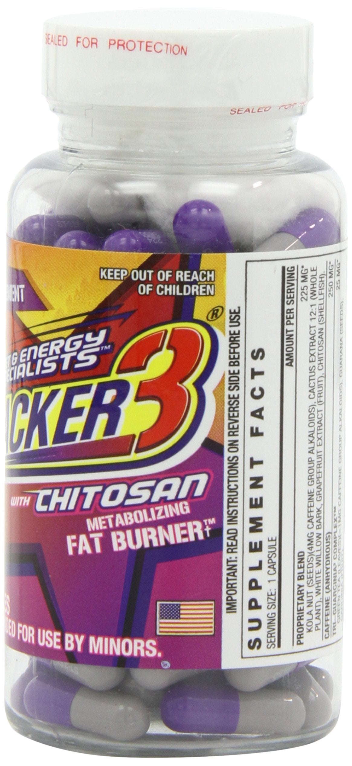 Stacker 2 Stacker 3 Fat Burner with Chitosan - 100 Capsules - image 2