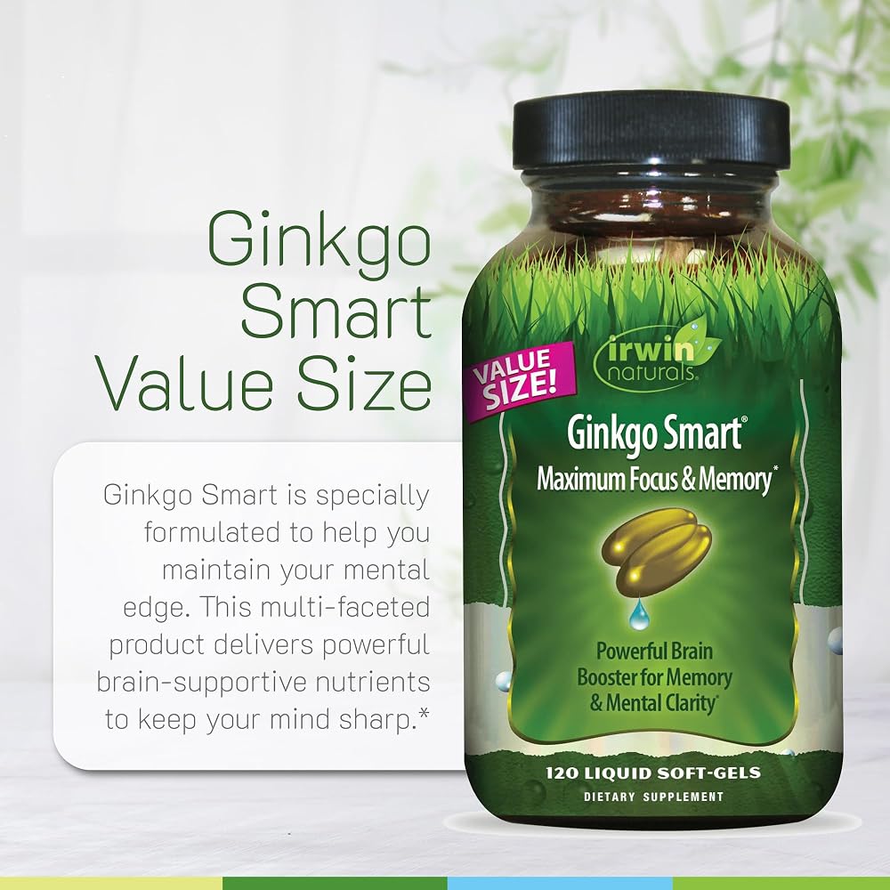 Irwin Naturals Ginkgo Smart Focus & Memory Brain Support - 120 Softgels - image 5