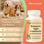 Kan Herb Rehmannia Eight Combination Herbal Supplement for Pets - 120 Tablets - image 5
