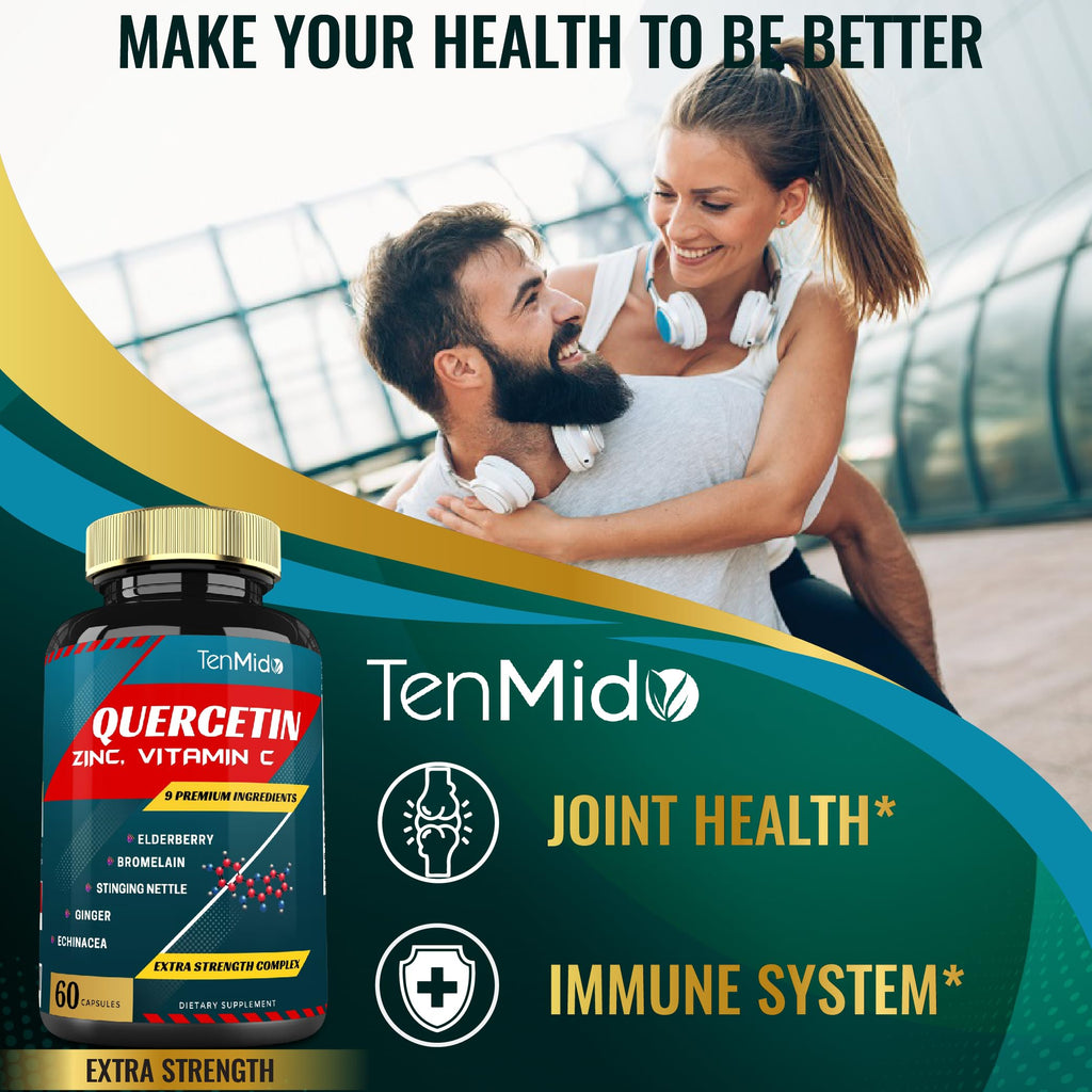 Tenmido Quercetin Extract with Elderberry & Echinacea - 60 Capsules - image 7