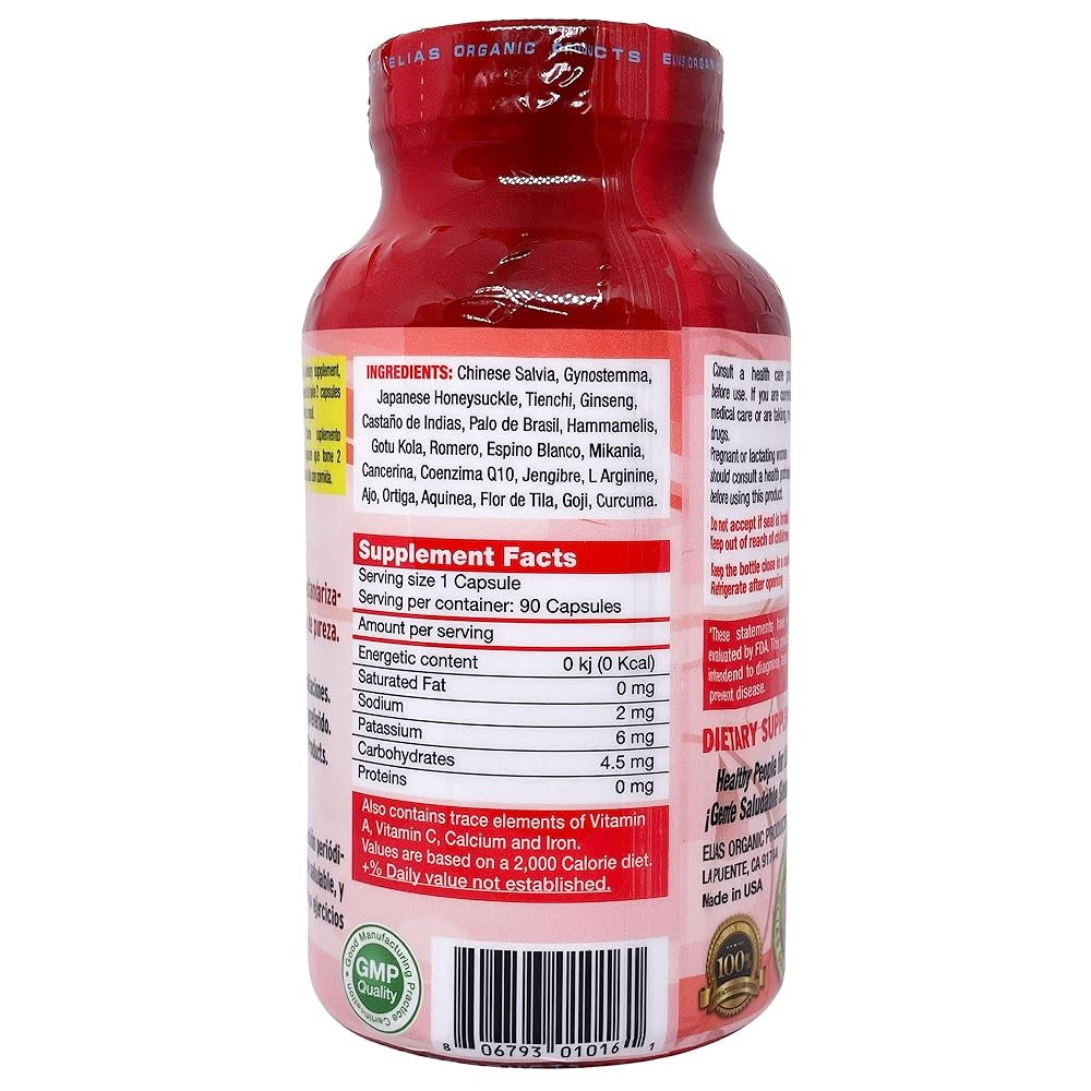 Elias Organic Products Herbal Blend Capsules - 90 Capsules - image 4