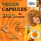 Wild & Organic Immune Mushroom Blend Capsules - 8 Mushroom Complex