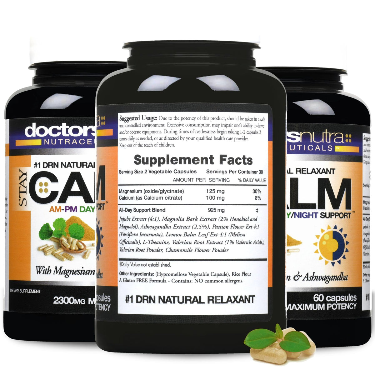 Doctors Nutra Stay-Calm 24 Hour Support - 180 Capsules - image 2