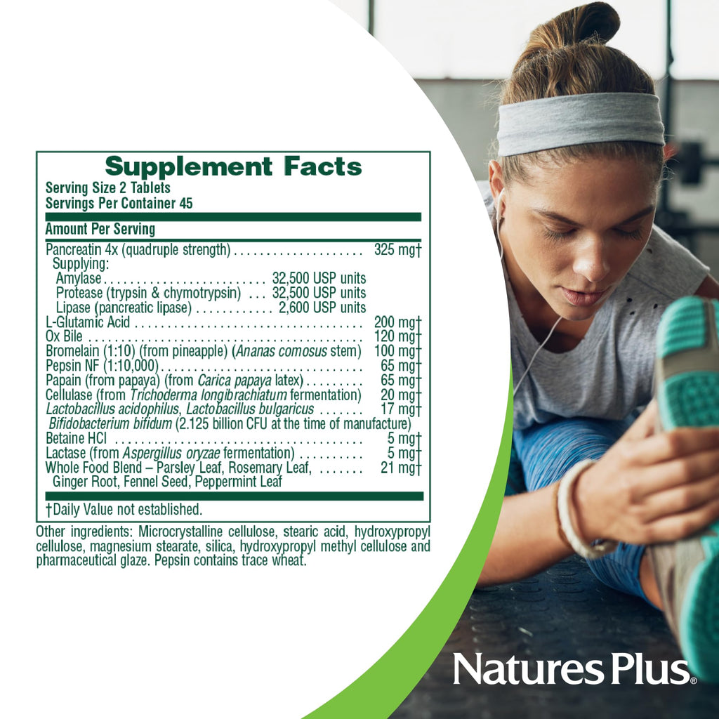NaturesPlus Ultra-Zyme Maximum Strength Digestive Enzyme - 180 Tablets - image 4