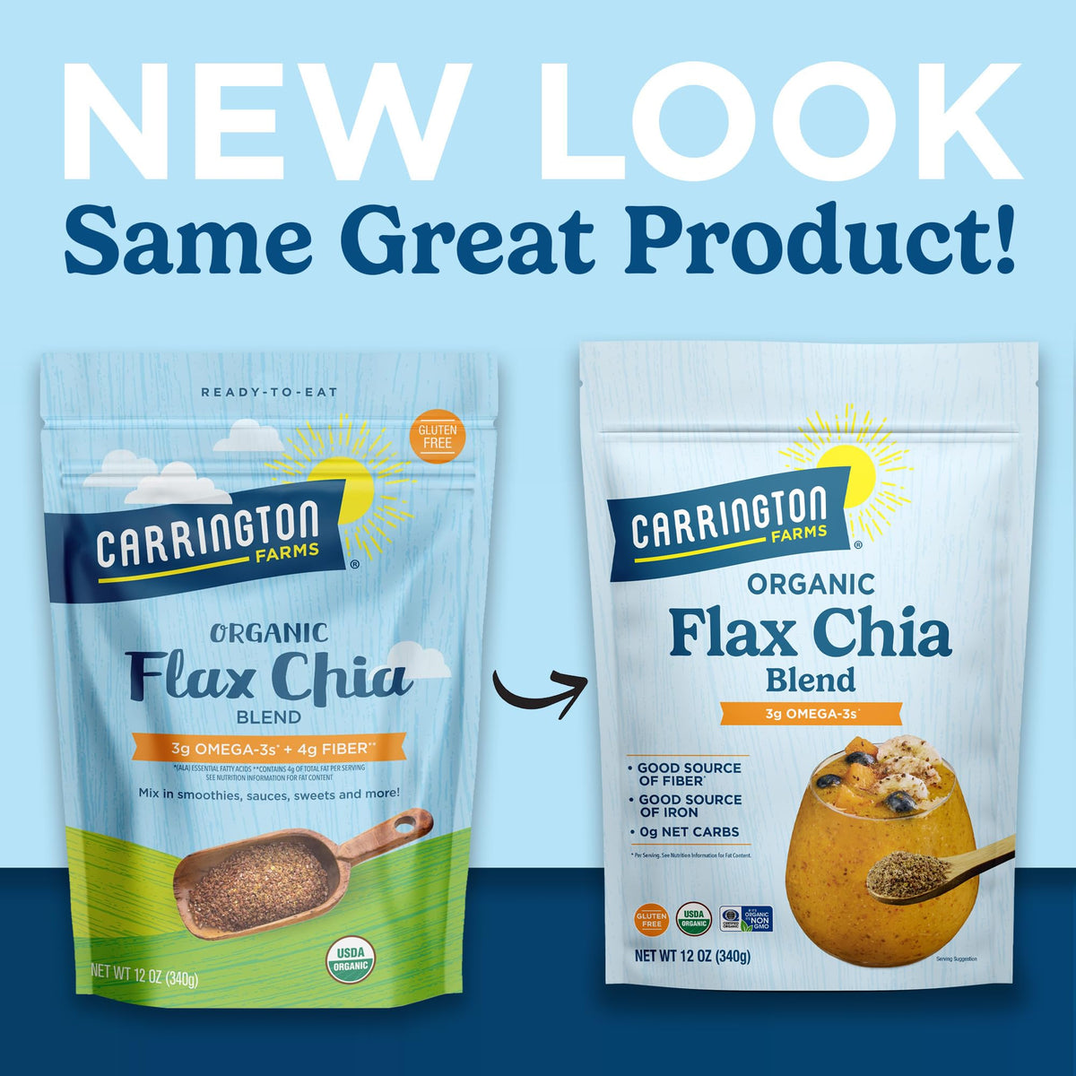 Carrington Farms Organic Flax Chia Blend - 12 oz - image 3
