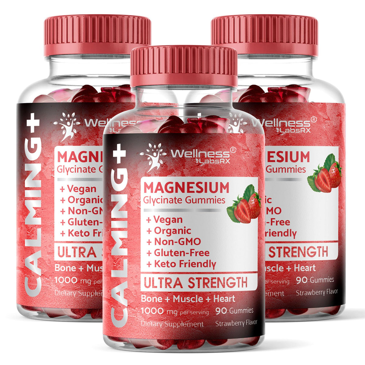 WELLNESS LABSRX Magnesium Glycinate Gummies - 1000 mg - Magnesium