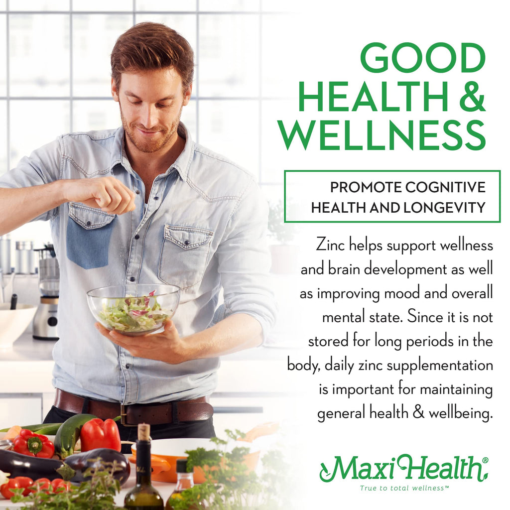Maxi Health Zinc Supplement 30mg with Enzymax - 100 Capsules - image 5