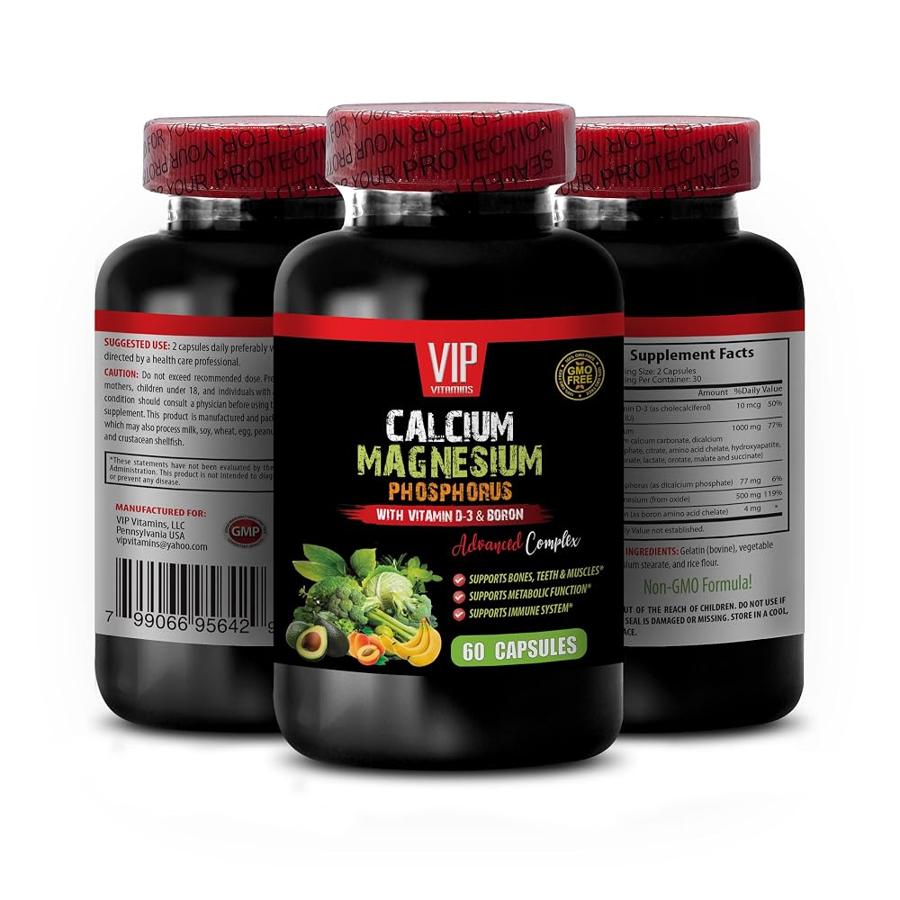 SKIN CARE SOLUTIONS Calcium Magnesium Phosphorus Tablets - 180 Capsules - image 2