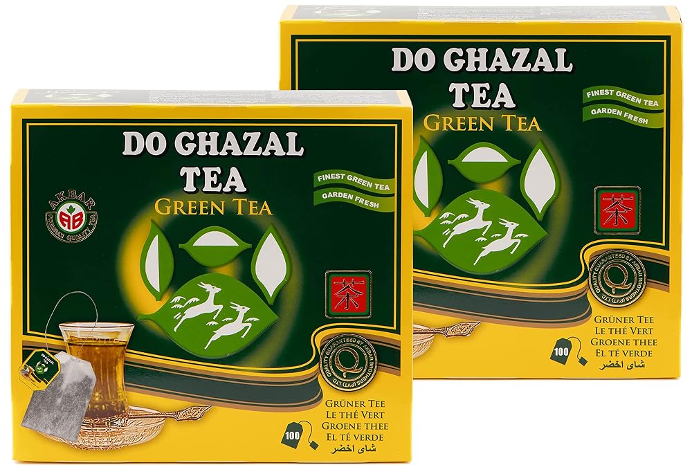 Do Ghazal Green Tea Bags Natural Pure Ceylon - 200 Count