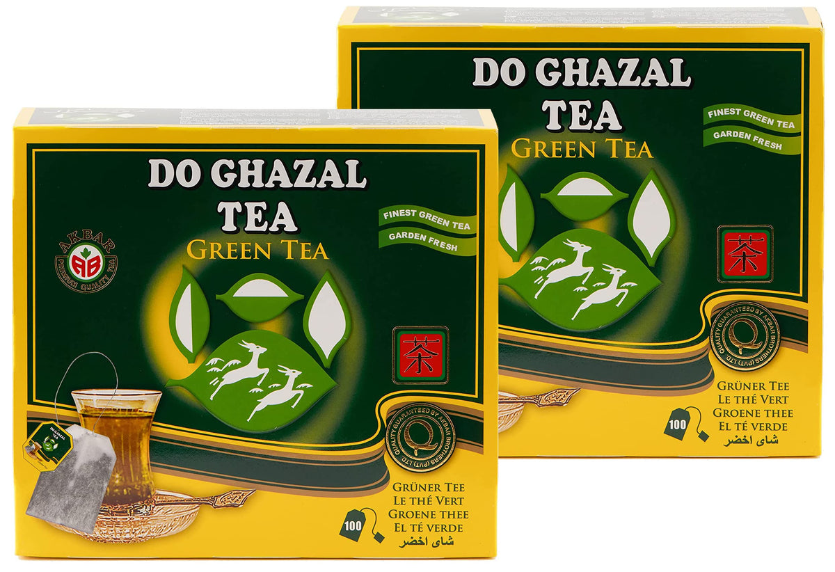 Do Ghazal Green Tea Bags Natural Pure Ceylon - 200 Count