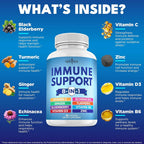 NEW AGE 8 in 1 Immune Support Booster with Echinacea & Zinc - 300 Capsules - image 2