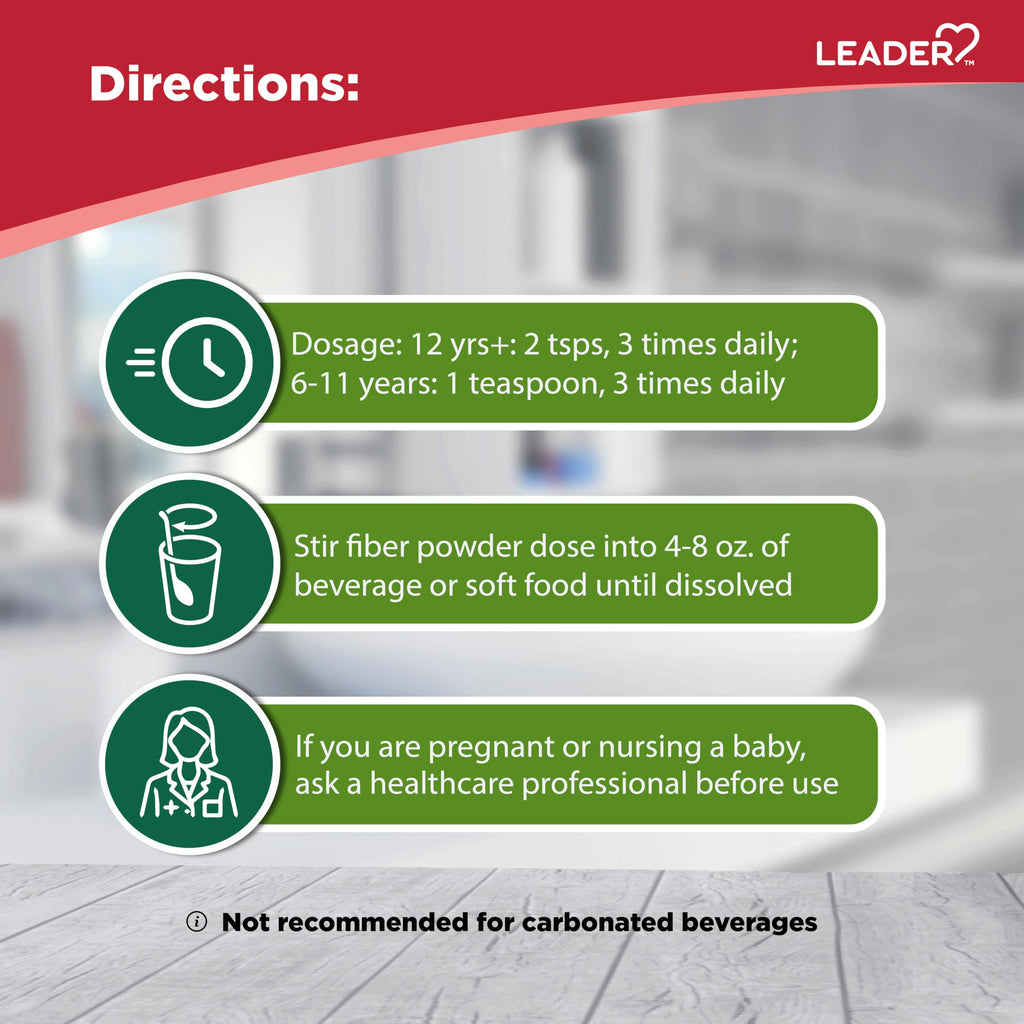 Leader Prebiotic Fiber Supplement Powder for Digestive Health