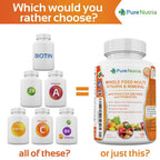 PureNutria Whole Food Multivitamin with Probiotic Enzymes - 120 Caplets - image 3