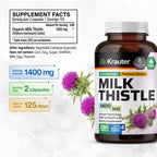 BIO KRAUTER Milk Thistle Supplement for Liver Support - 250 Capsules - image 3