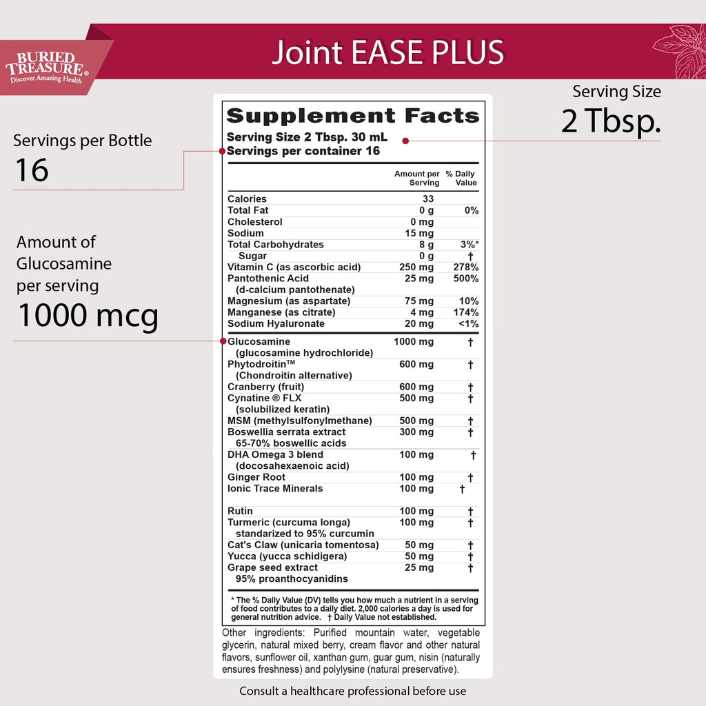Buried Treasure Joint Ease Plus Liquid Joint Support - 16 fl oz - image 2
